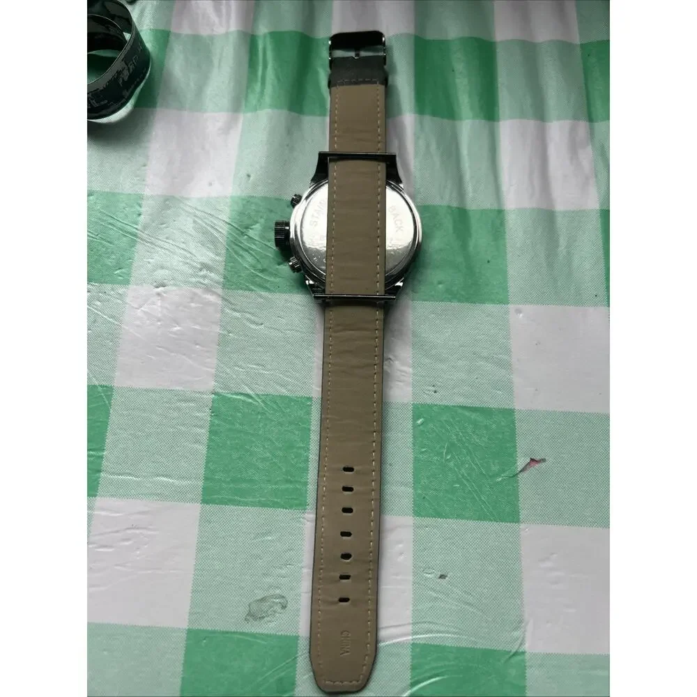 Large Men’s Military Green Dial And Band Quartz Watch